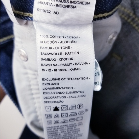 LEVI’S Low Pro Straight Jeans in Dark Wash - Picture 9 of 9